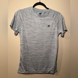 New Balance Youth Light Blue/Gray Short Sleeve Athletic Tee